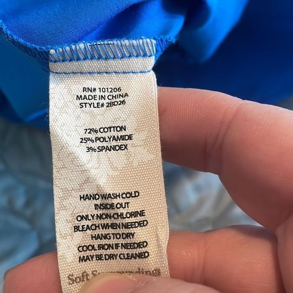 Nwot Soft surroundings, blue tunic never been worn, size small - Picture 4 of 4